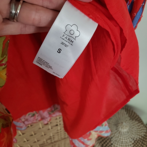 🌴❤ Farm Rio Magic Forest Tropical Dress Excellent Small ❤🌴 - Picture 6 of 7